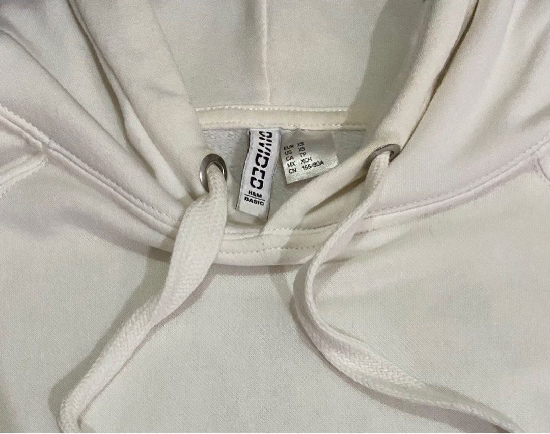 White hoodie h and m cheap