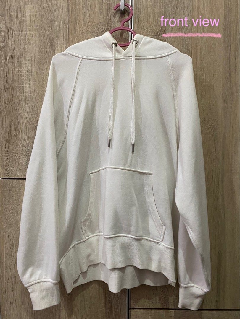 h m white hoodie