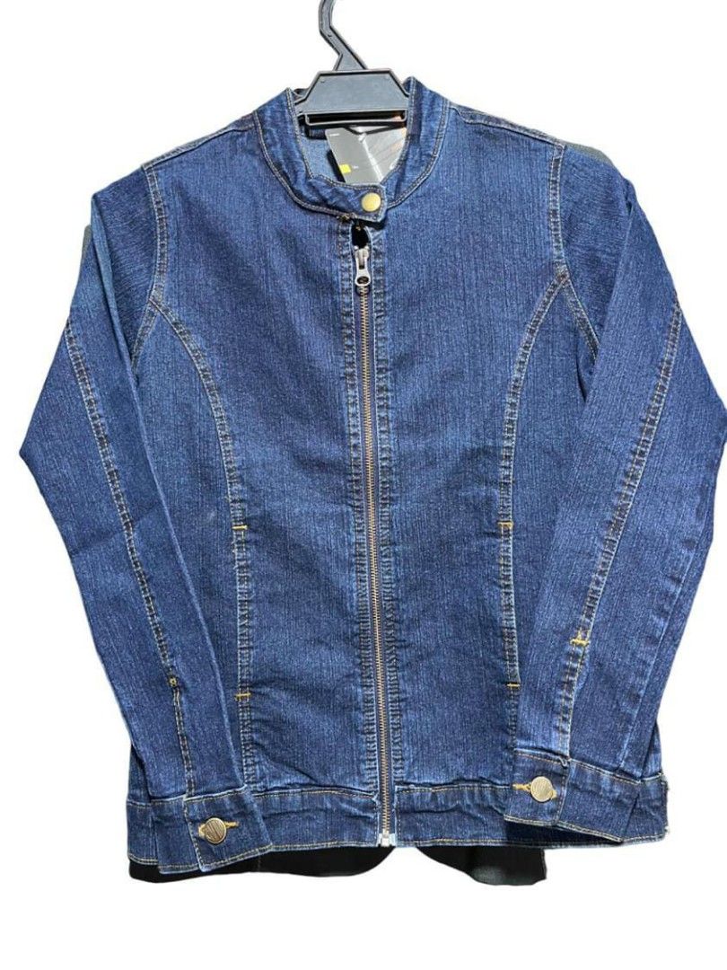 Jaket denim branded clearance