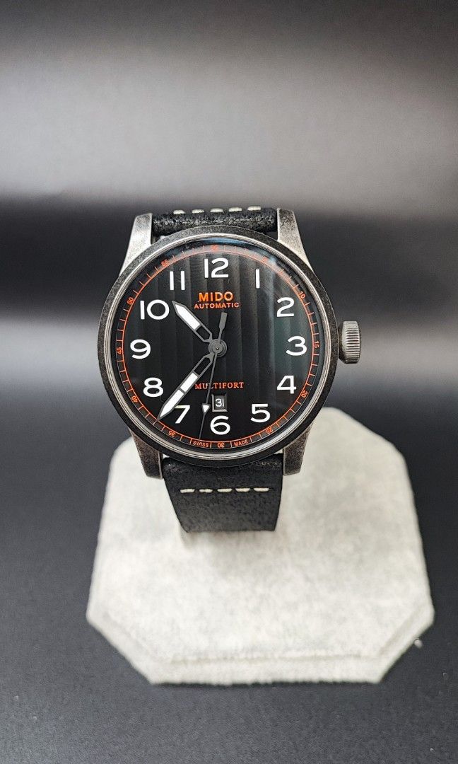 Johan MIDO Multifort Arabic Date Dial Stainless Steel Automatic Men Watch