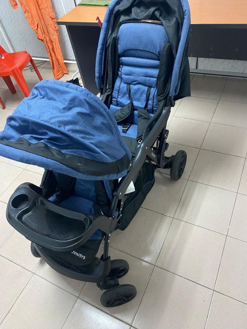 Juniors Double Stroller Twin Stroller Babies Kids Going Out Strollers on Carousell
