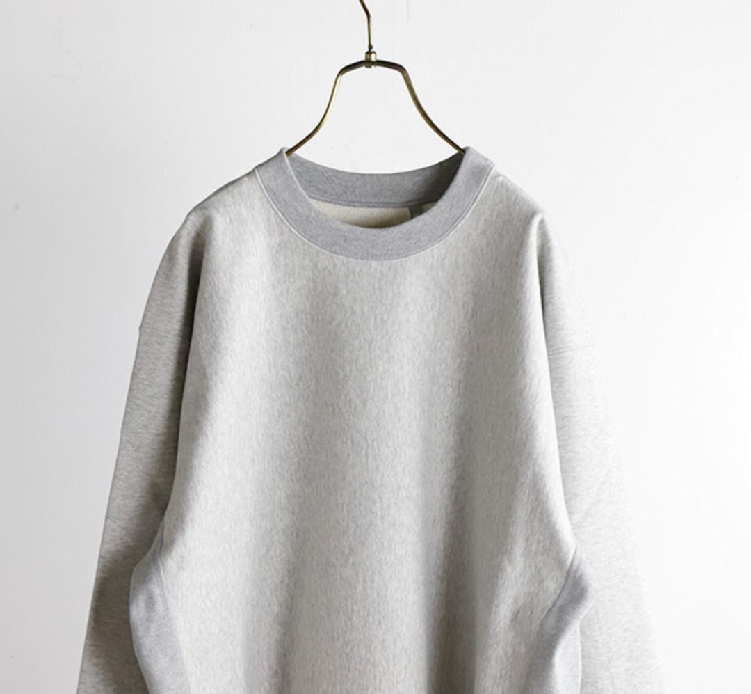 KAPTAIN SUNSHINE Stretch Crew Pullover KS24SCS01 FEATHER GREY size 