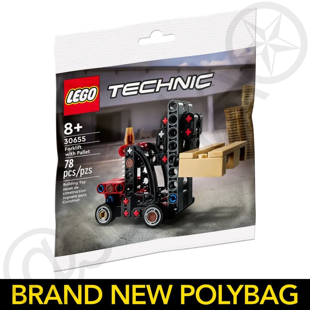 LEGO 30655 Technic Forklift with Pallet Polybag Hobbies Toys Toys Games on Carousell