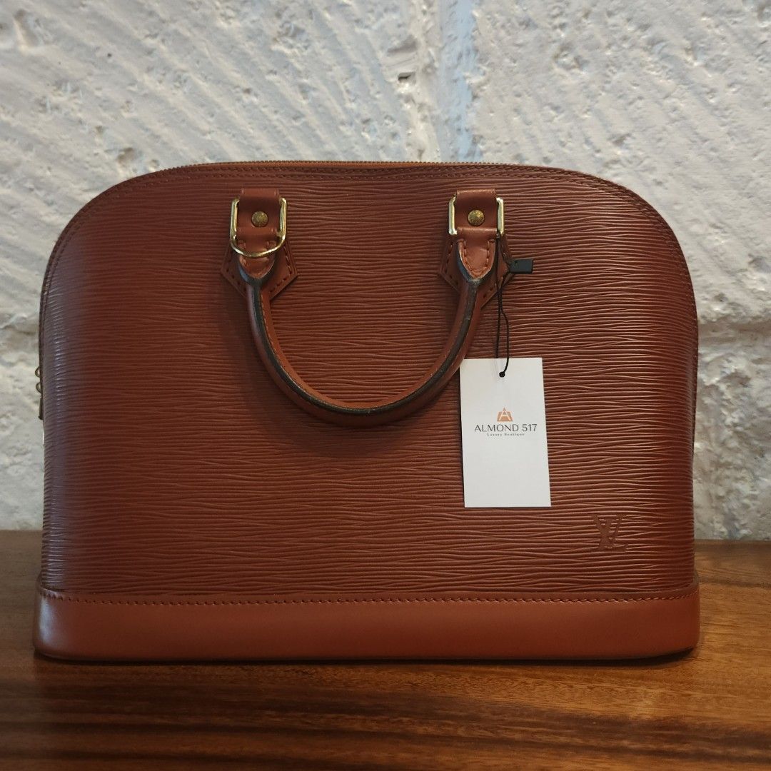 Louis Vuitton Alma Epi (Category: Luxury Bags & Wallets) located in Dasmarinas. Submitted by reimac_almond517 (Listing ID 1316294913, Image 1). Description: 📣AVAILABLE IN SHOP📣 ✨INCLUSION: Dustbag Php 50,000xx 📩DM us for more detailed photos ✅ OFFERS LAYAWAY ✅ ACCEPTS CONSIGNMENT 📍 This item is also available for viewing at 2nd Floor , Serendra Retail McKinley Parkway Bonifacio Global City Taguig City 🛍️OPENS DAILY #almond517luxury ⚠️Disclai