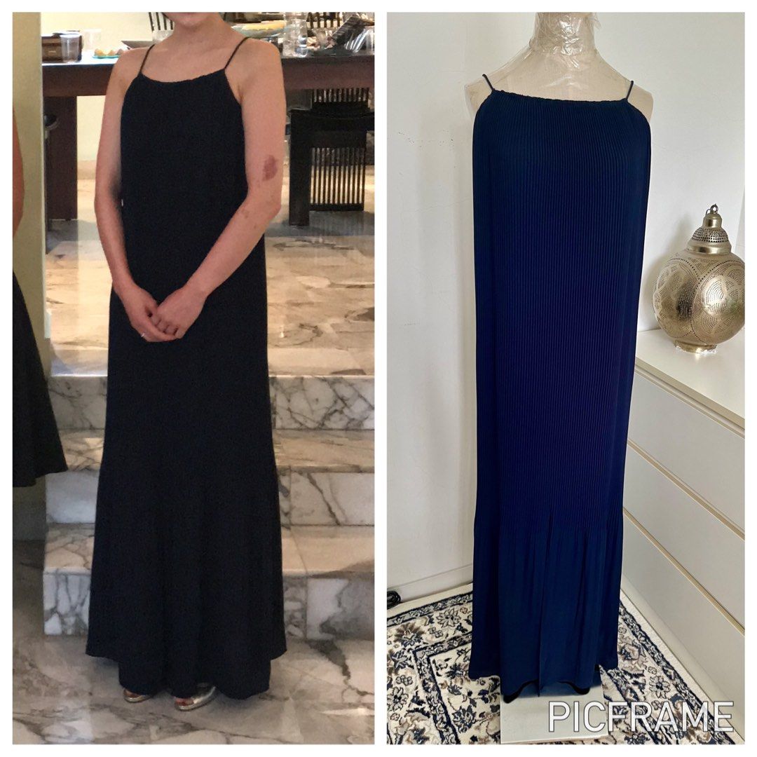 Massimo dutti navy dress clearance
