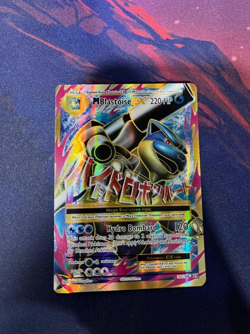 POKEMON CARD: Mega Blastoise EX fullart Evolutions English, Hobbies & Toys,  Toys & Games on Carousell