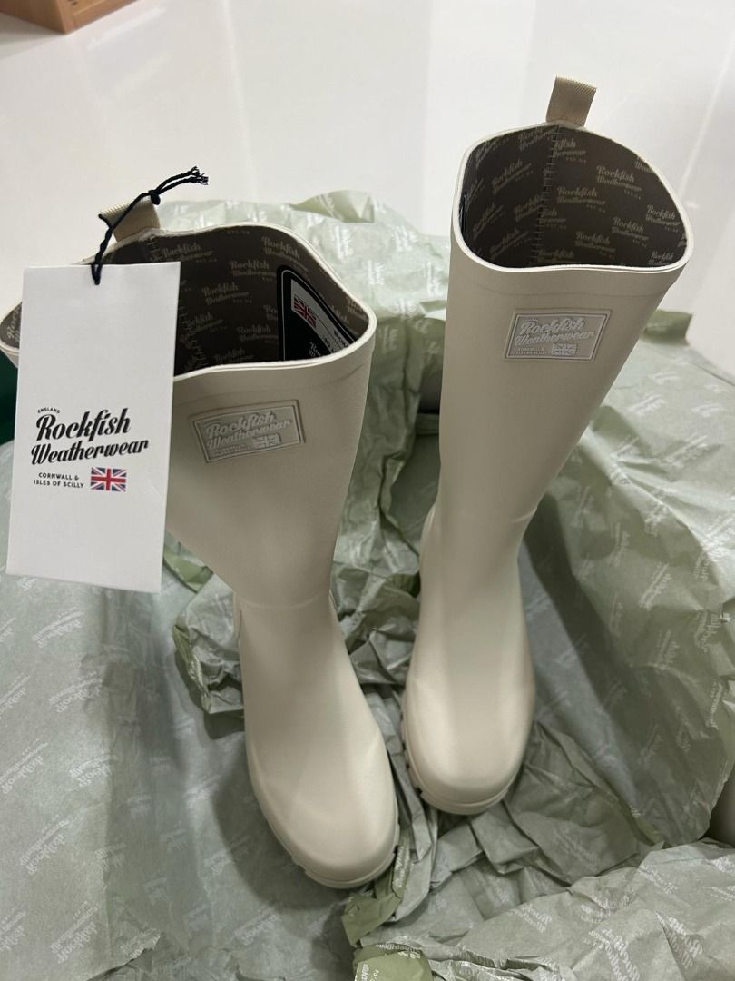 Rockfish FLATFORM RAIN BOOTS LONG bought in korea Women s Fashion Footwear Boots on Carousell