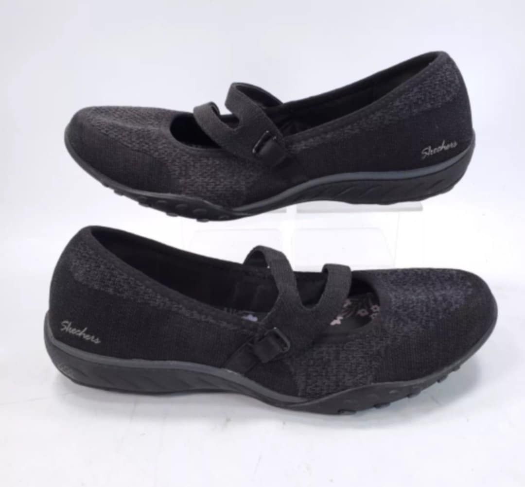 Skechers doll shoes black deals