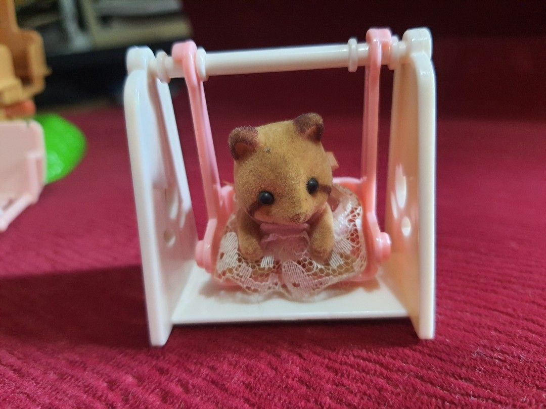 Sylvanian baby on swing (Category: Infant Playtime) located in Davao. Submitted by juvybrreyn16232 (Listing ID 1316329627, Image 1). Description: sylvanian baby on swing 170.oo.