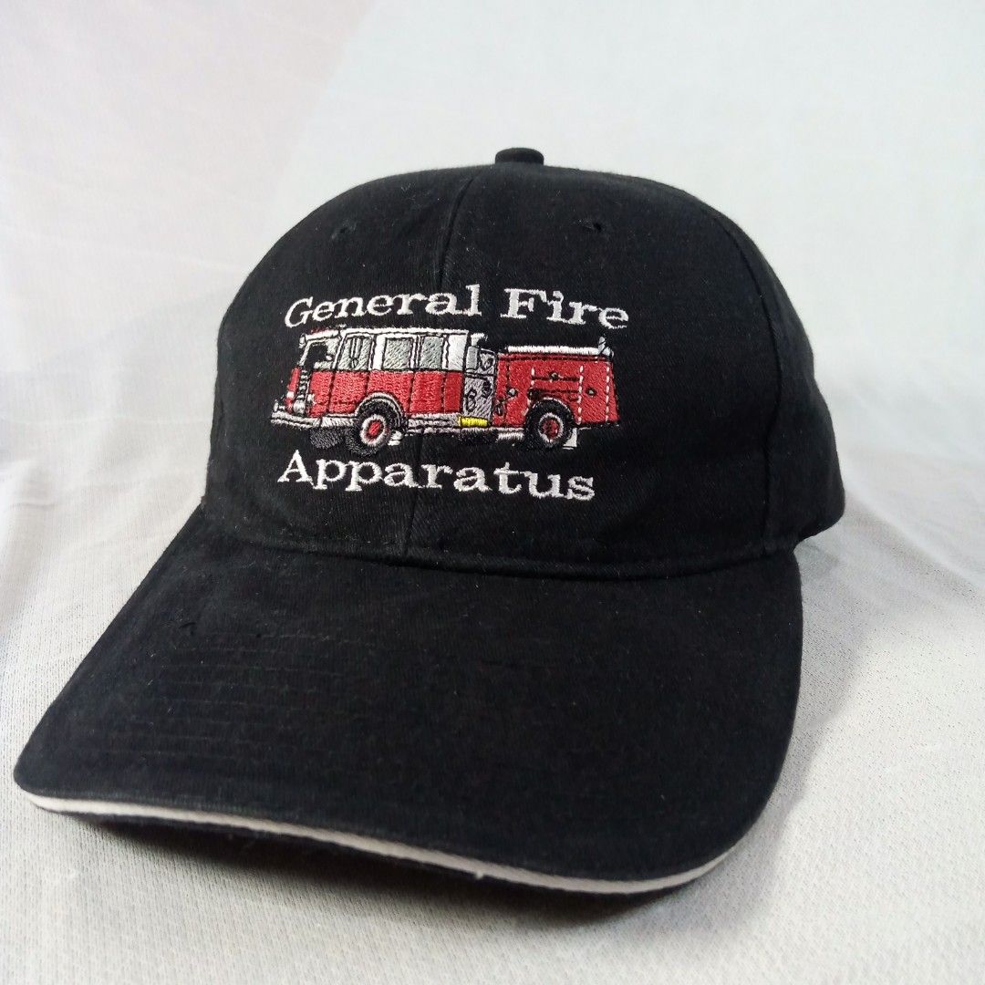 Topi General Fire Aparatus Collegiate USA, Fesyen Pria, Aksesoris