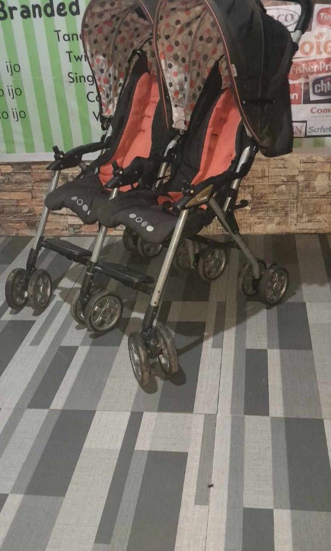 Twins stroller Combi brand (Category: Strollers) located in Caloocan City. Submitted by Unicoijo02 (Listing ID 1316436008, Image 2). Description: .