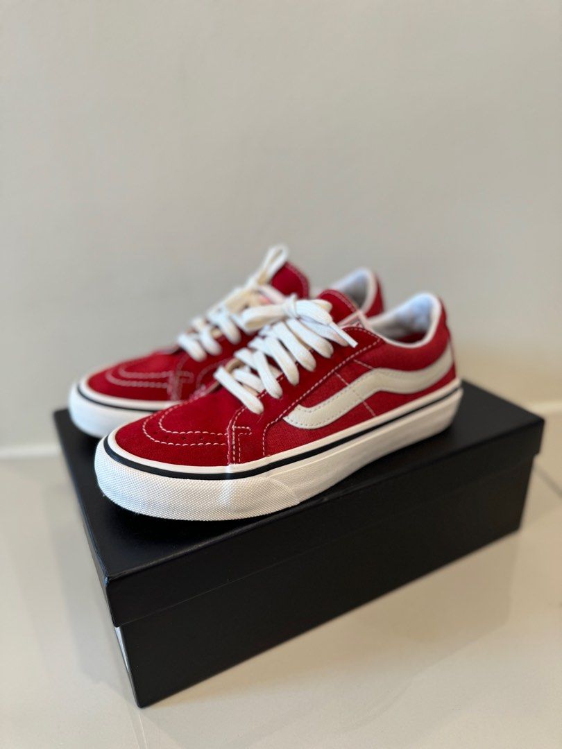 Vans red velvet UK 4