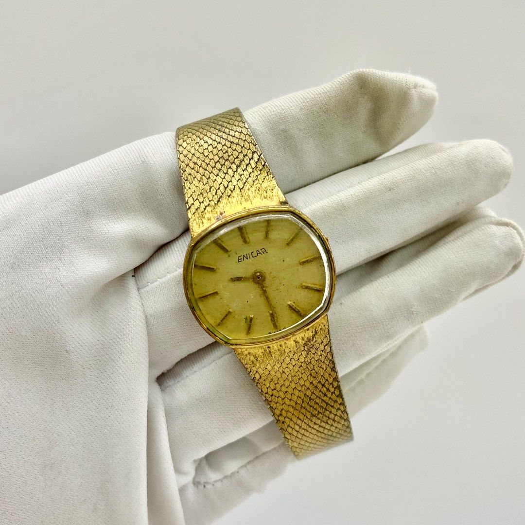Enicar gold watch cheap