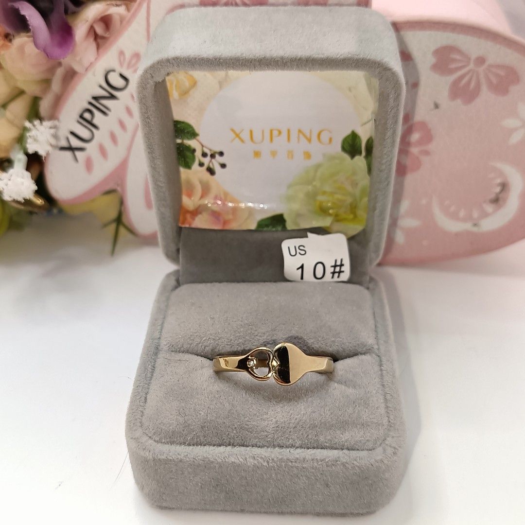 Xuping 18k 24k real gold plated rings size 10 Women s Fashion Jewelry Organizers Rings on Carousell