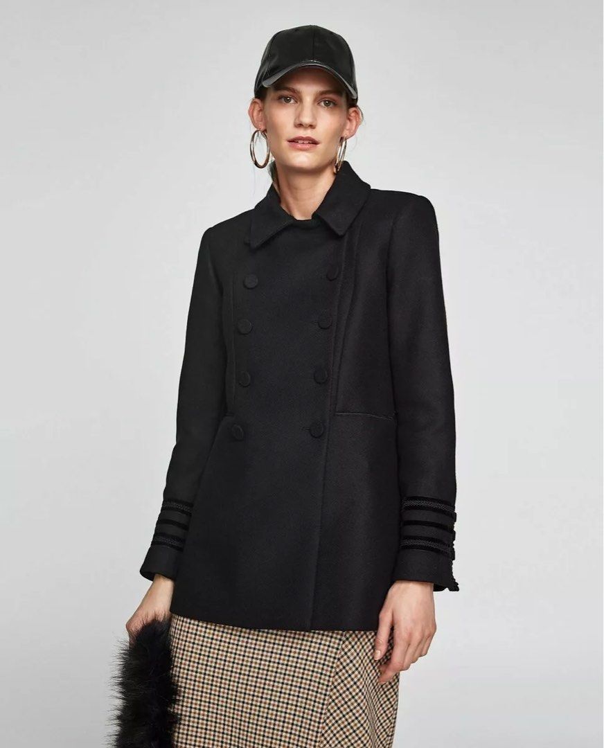 Zara military blazer top