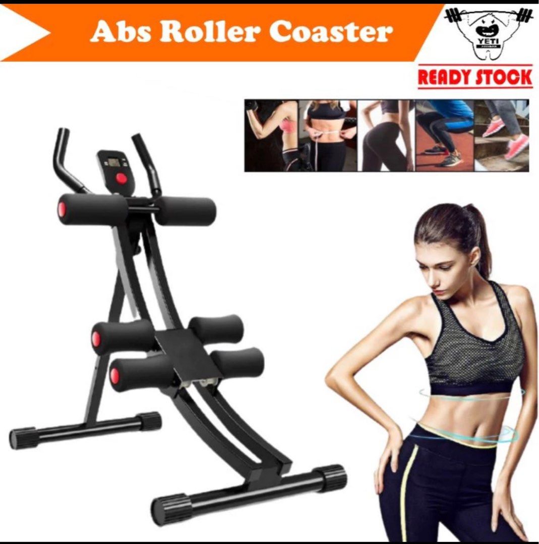 4 in 1 AB Cruncher Foldable Fitness Equipment Butt Lifting Machine Home exercise machine for abs