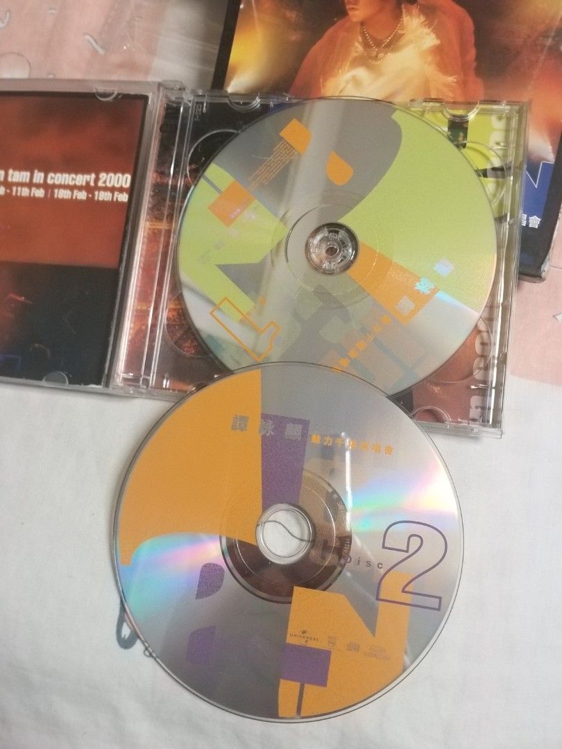 譚詠麟 87演唱會 2 CD+ DVD 雙面碟DualDisc 齊件 碟面94% $380 //譚詠麟 譚詠麟魅力千禧演唱會 2 CD 齊件 ...