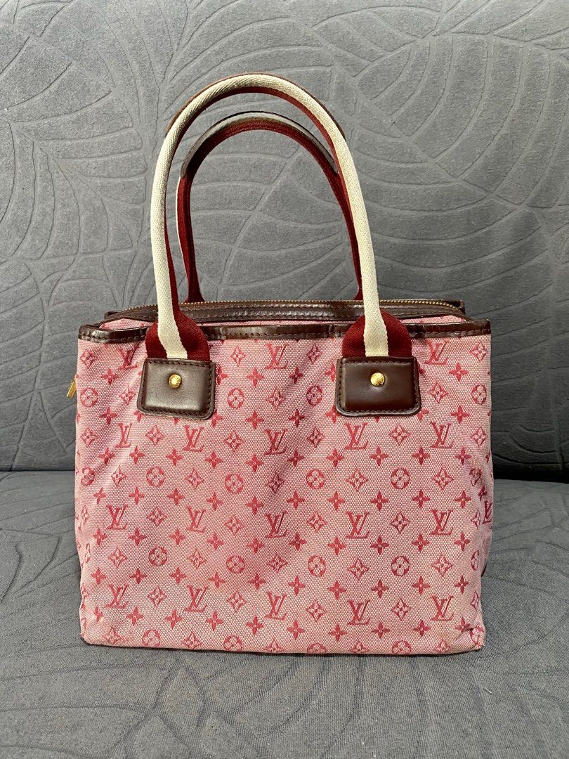 Louis vuitton pink canvas bag deals