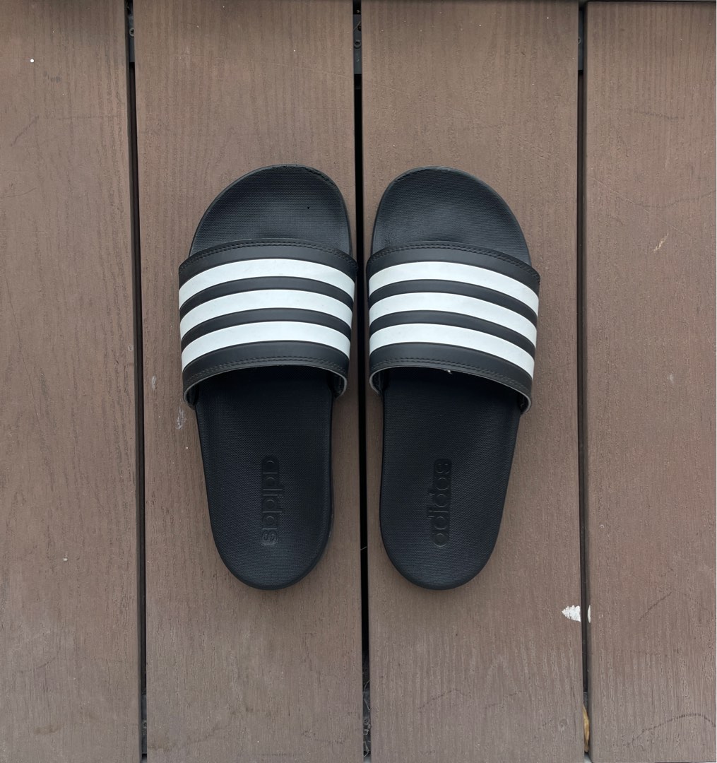 Adidas Adilette Cloudfoam Slides Women s Fashion Footwear Sandals on Carousell