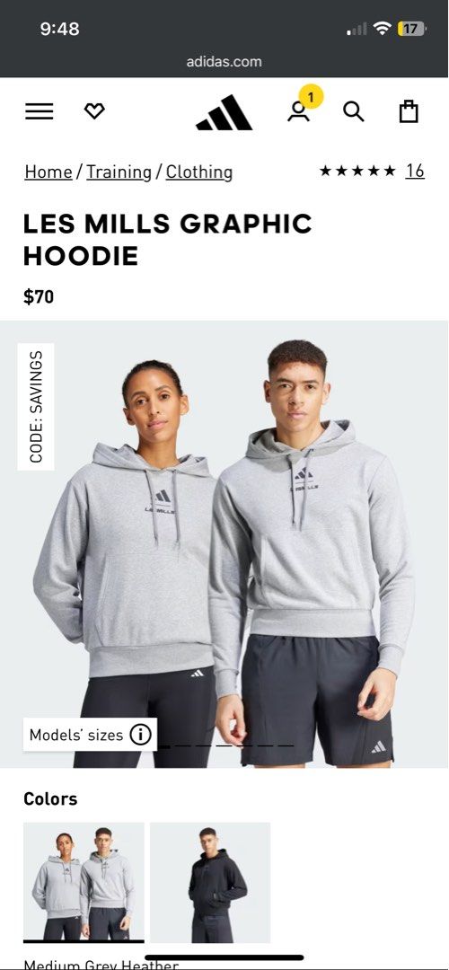 Adidas hoodie sizing on sale
