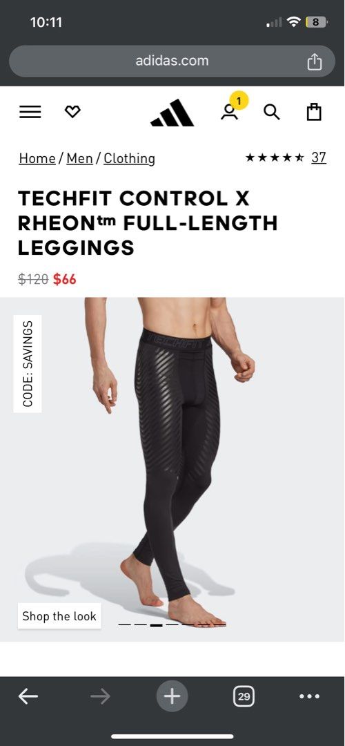 Adidas leggings size 10 hotsell