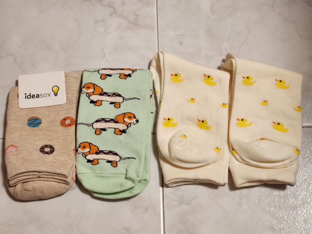 Assorted socks (Category: Socks) located in Singapore. Submitted by petalsales (Listing ID 1316473970, Image 3). Description: $5 each.