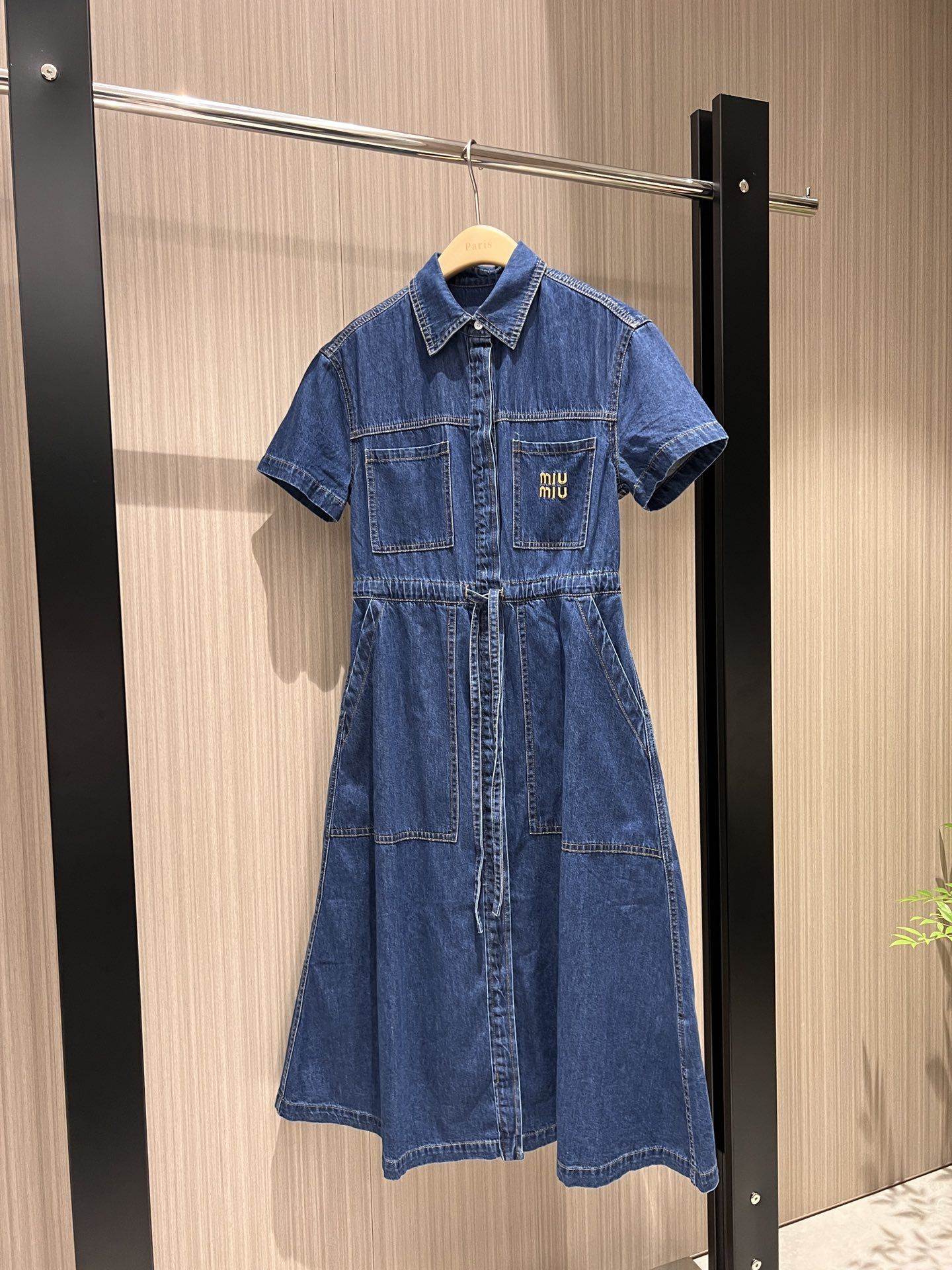 miu miu denim dress Denim dress