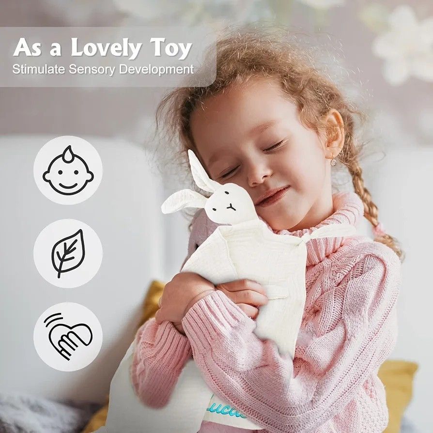 Baby Security Comfort Blanket (Category: Children's Beds) located in Quezon City. Submitted by an.marie (Listing ID 1316615513, Image 2). Description: (sealed pouch) Soft Baby Security Blanket: When baby start to experience separation anxiety, baby security blanket is a transitional object to help your little one feels safe and secure. Our lovey is made from a double layer of 100% cotton muslin, gentle on baby's sensitive skin. Soothing the Baby: