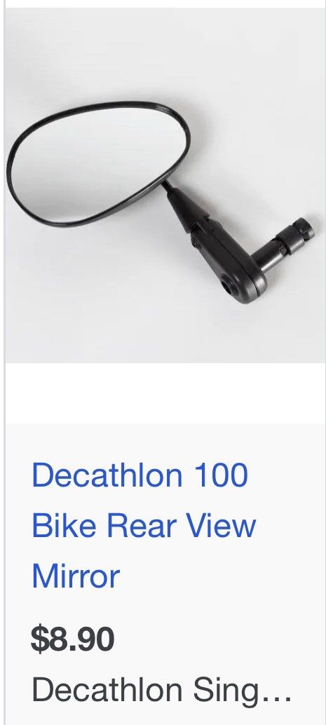 Brand New Decathlon Bike Rear View Mirror 8 each buy them both for only 10 Motorcycles Motorcycle Accessories on Carousell