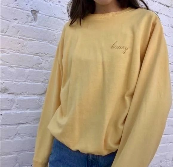 Honey brandy melville sweatshirt discount