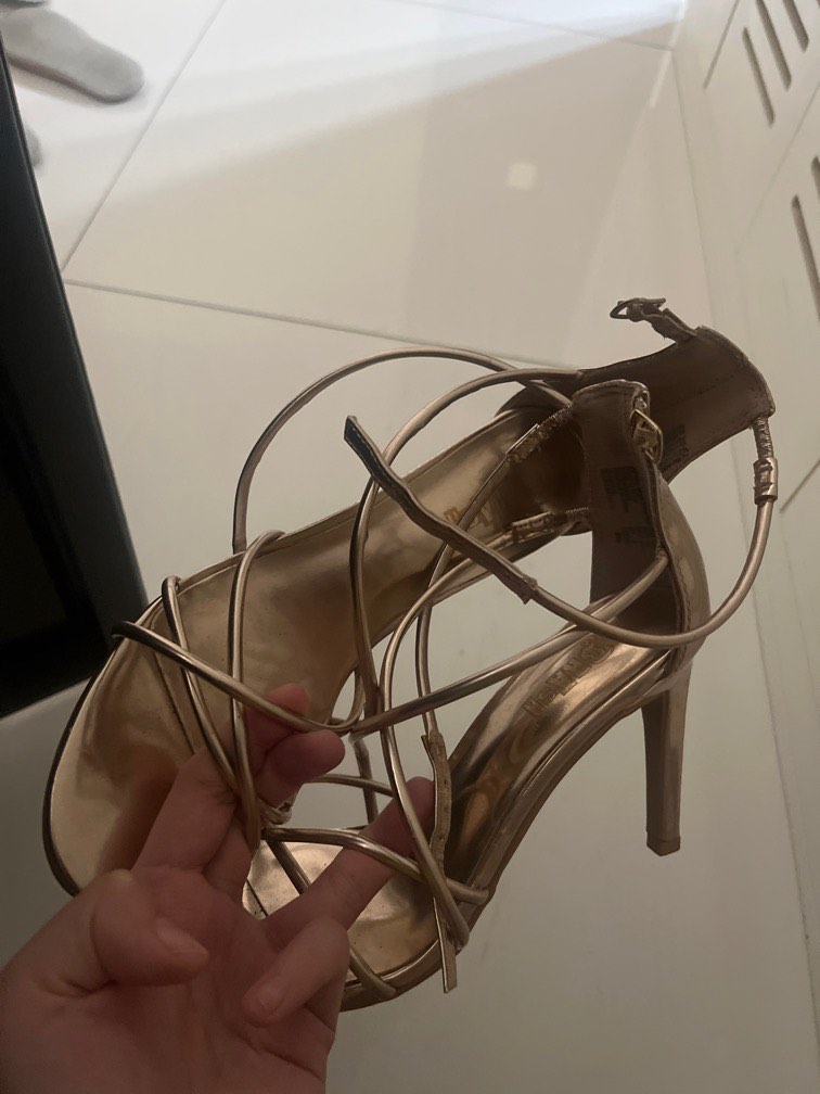 BRASH PAYLESS HEELS PROM ROSE GOLD STILETTO