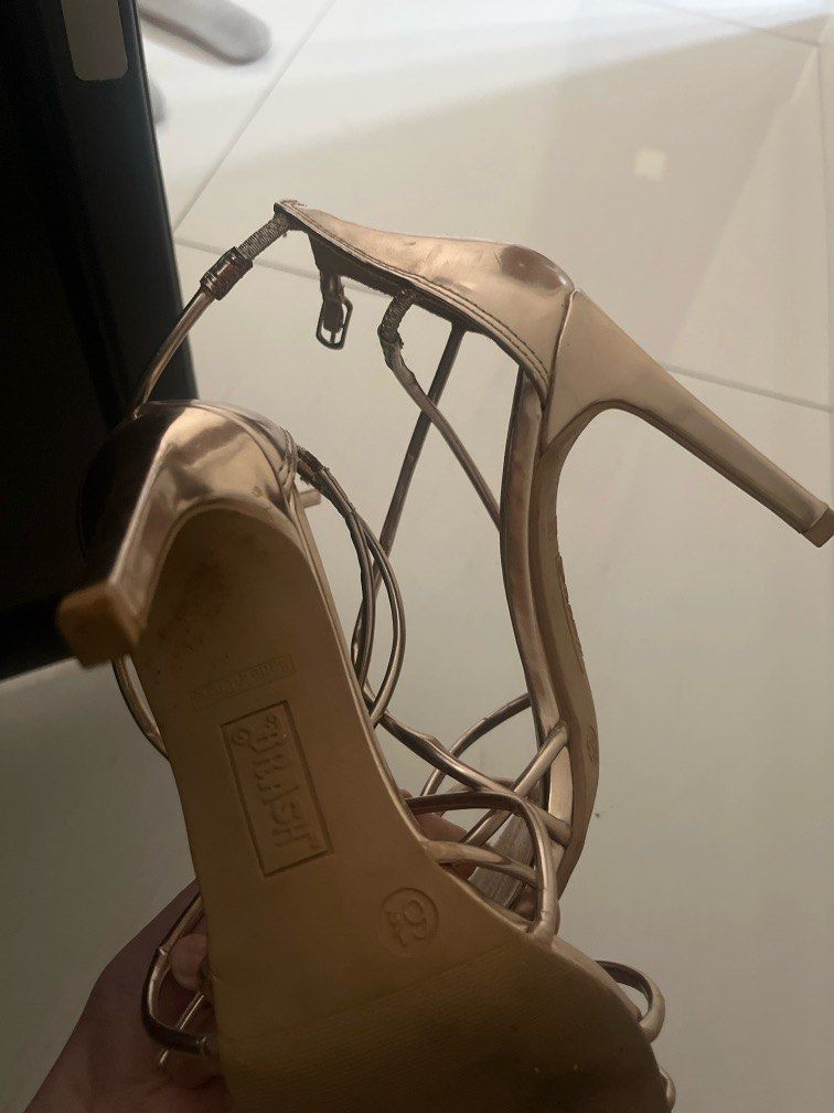 BRASH PAYLESS HEELS PROM ROSE GOLD STILETTO