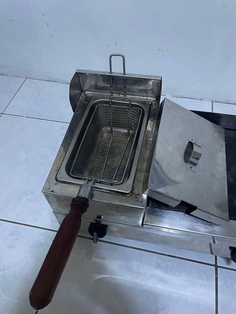 Burger griller with deep fryer best sale
