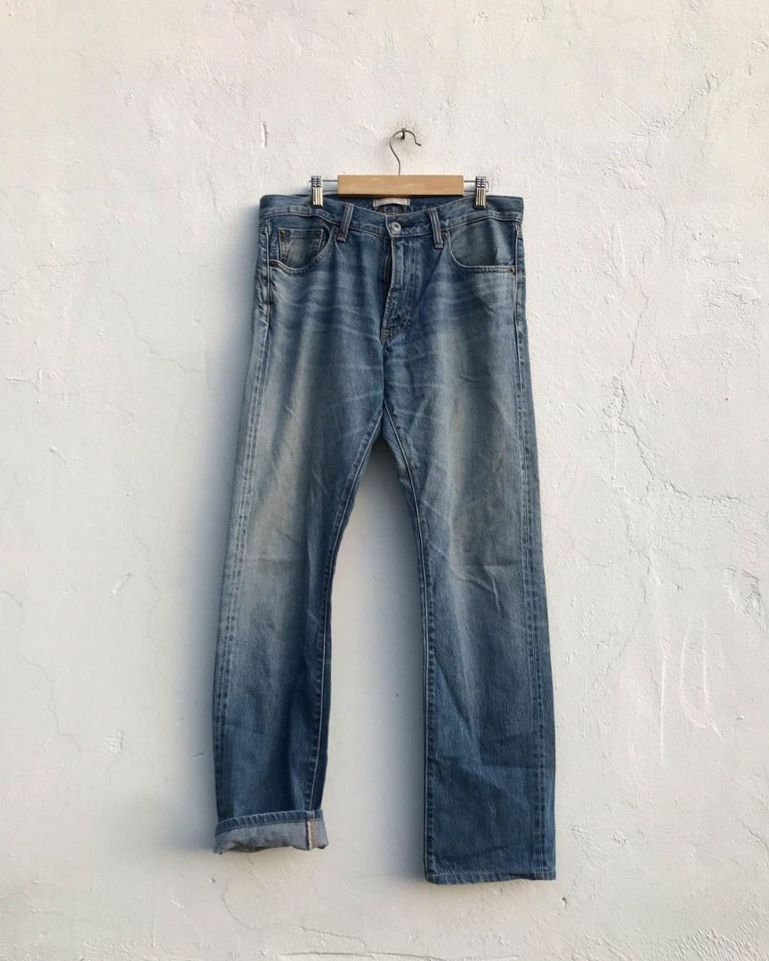 celana Jeans fading UNIQLO SELVEDGE Vintage original second