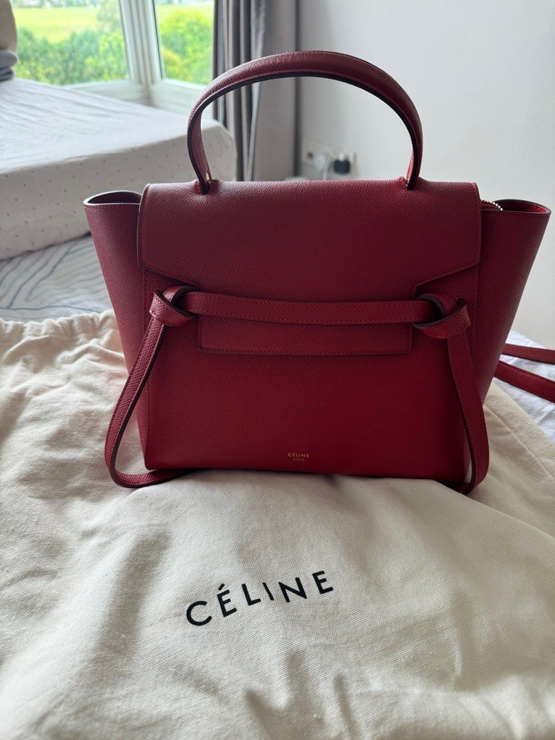 Celine micro belt bag red sale