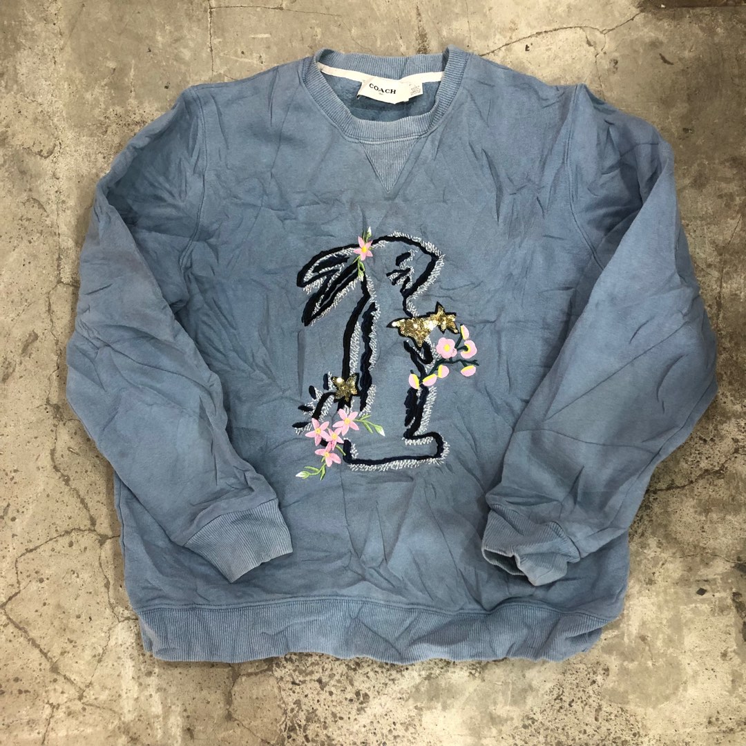 Coach bunny sweater best sale