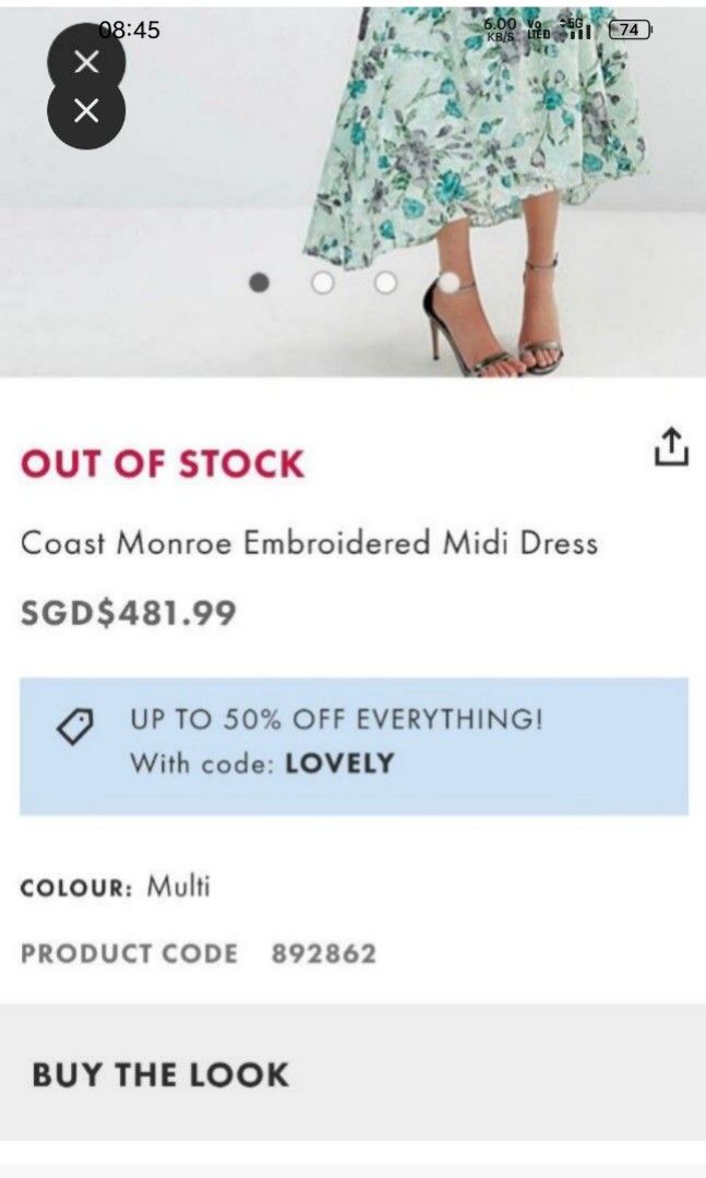 Coast monroe dress outlet