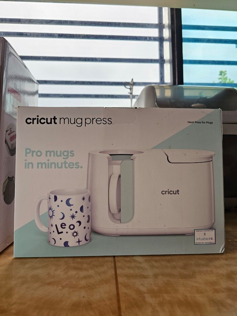 CRICUT MUG PRESS AND CRICUT EASY PRESS 2 (Category: Craft Supplies & Tools) located in Paranaque City. Submitted by well.loved_pre.loved (Listing ID 1316464653, Image 3). Description: FS : Cricut Easy Press 2 9" x 9" Portable Heat Press - bought at Happy Station January 2023 RFS : nakatambak lang po, minsan lang nagamit for personal use 😊 Like new condition. SELLING Price : 8k INCLUSIONS: - comes with box - free htv Also selling my CRICUT MUG PR