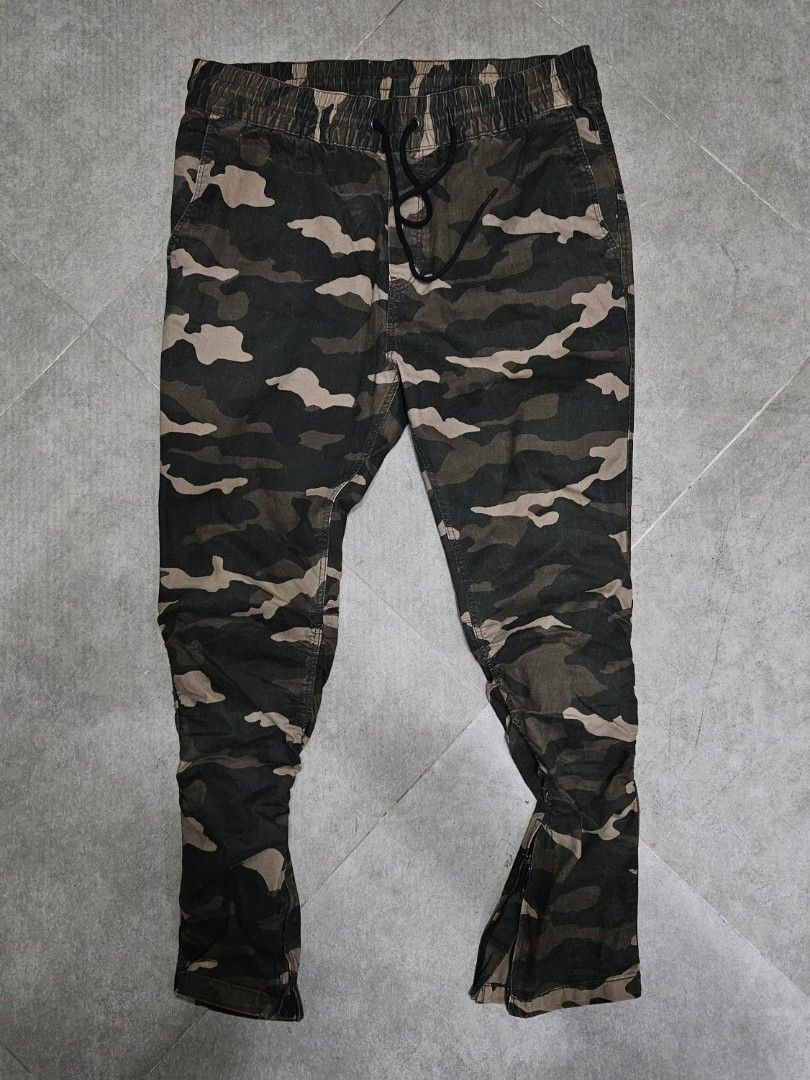 H&m twill zipper pants shop