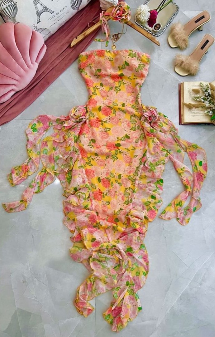 Floral Fairy Dress, Women's Fashion, Dresses & Sets, Dresses on Carousell