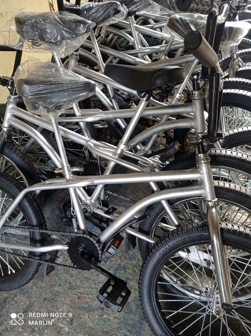 GI bike pang sidecar (Category: Bicycles) located in Manila. Submitted by fastmountain_dfe013 (Listing ID 1316545916, Image 1). Description: brandnew galvanized steel bike BMX STYLE,swak SA food cart,ang sidecar. naka foot brake tire size 20.2.125 heavy duty.