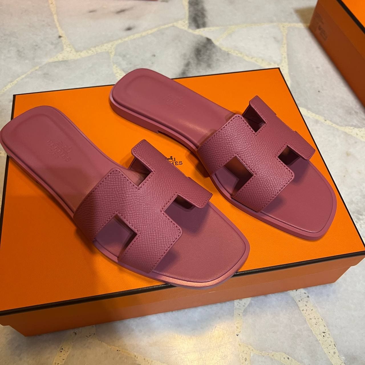 Hermes Oran Rose De Venise sz 36 BNIB, Luxury, Sneakers