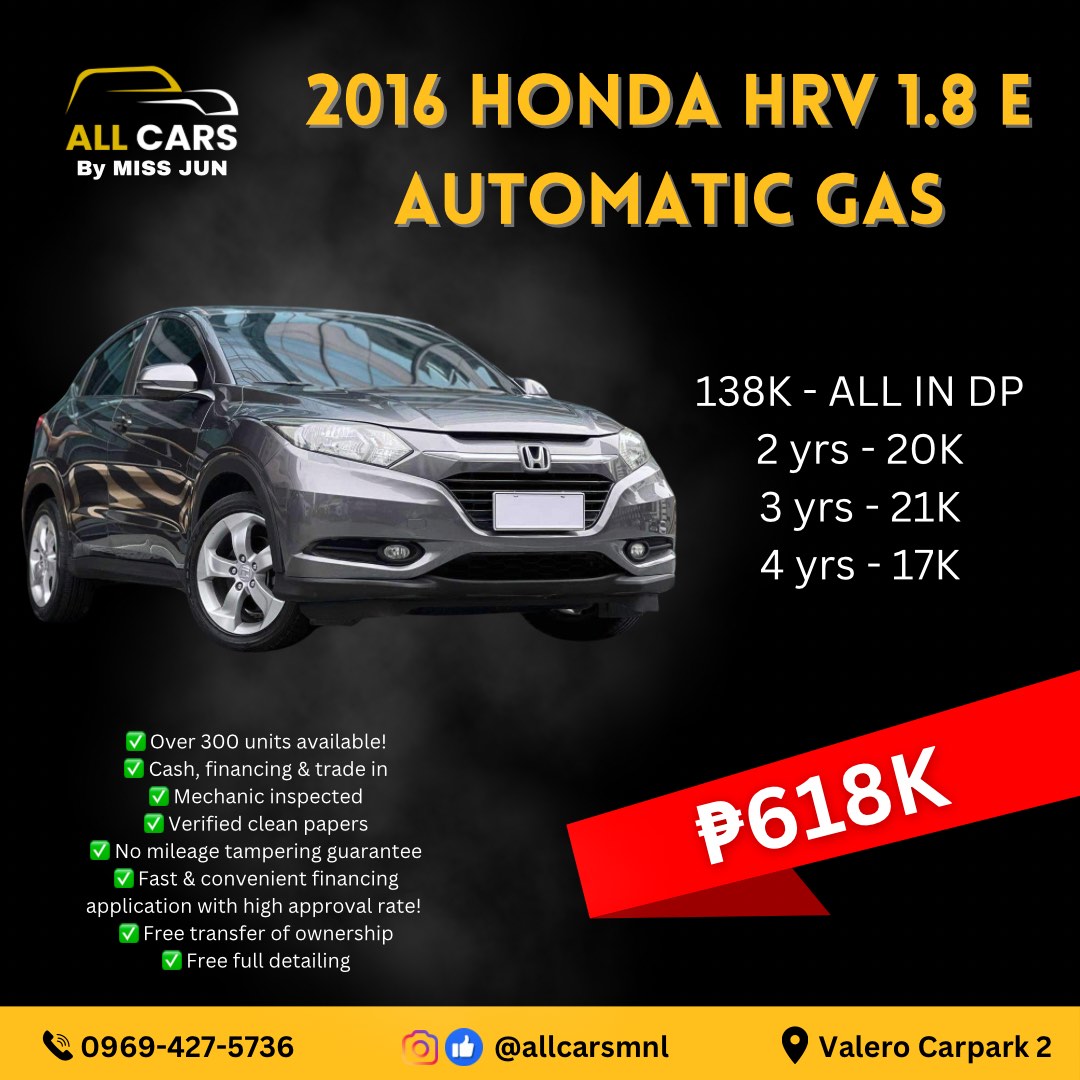 Honda HR-V honda hrv Auto, Cars for Sale, Used Cars on Carousell