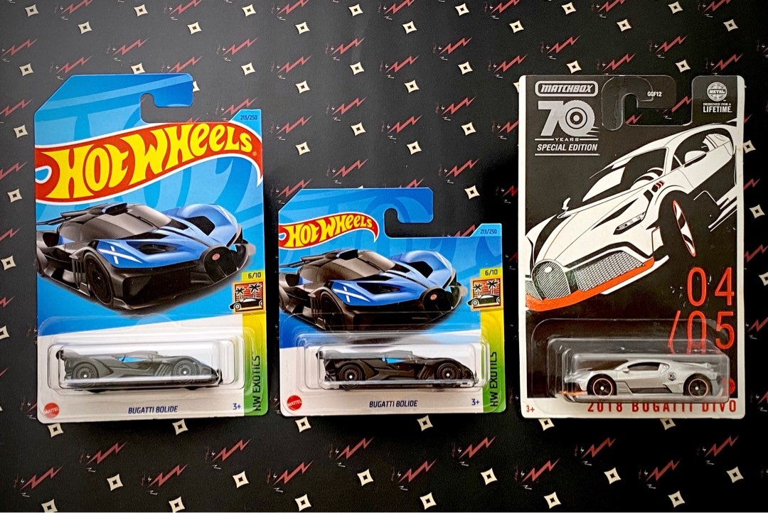 Hot Wheels Bugatti Bolide Hotwheels Matchbox 2018 Bugatti Divo 70th Anniversary Special Edition Hobbies Toys Toys Games on Carousell