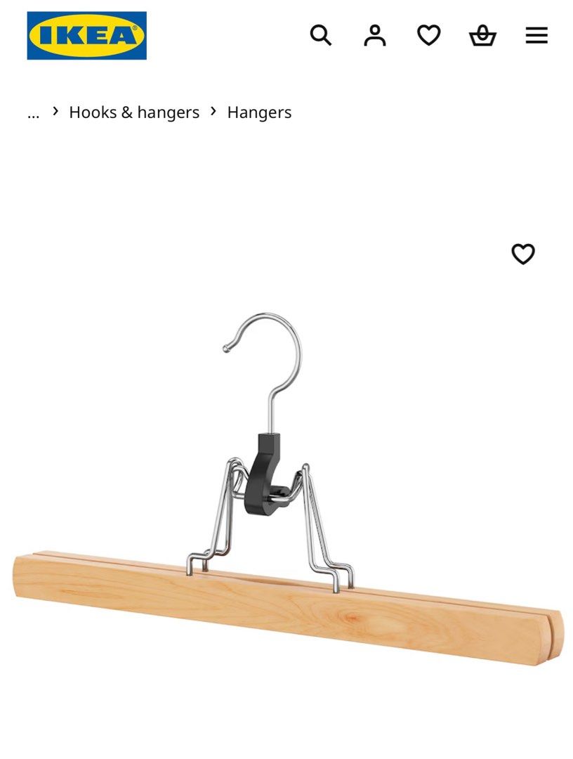 Ikea bumerang trouser hanger top