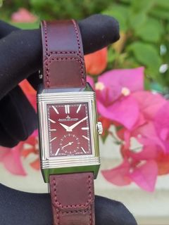 JLC Reverso Blue Calf Leather Strap, Luxury, Watches on Carousell