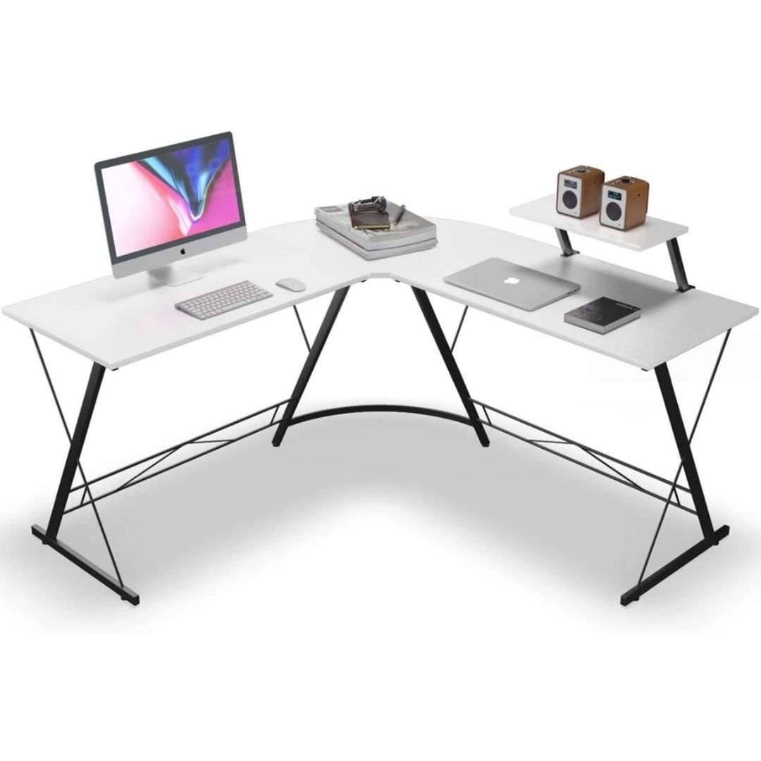 L Shape Study Table | Corner Computer Table | Long Table | Double Table ...