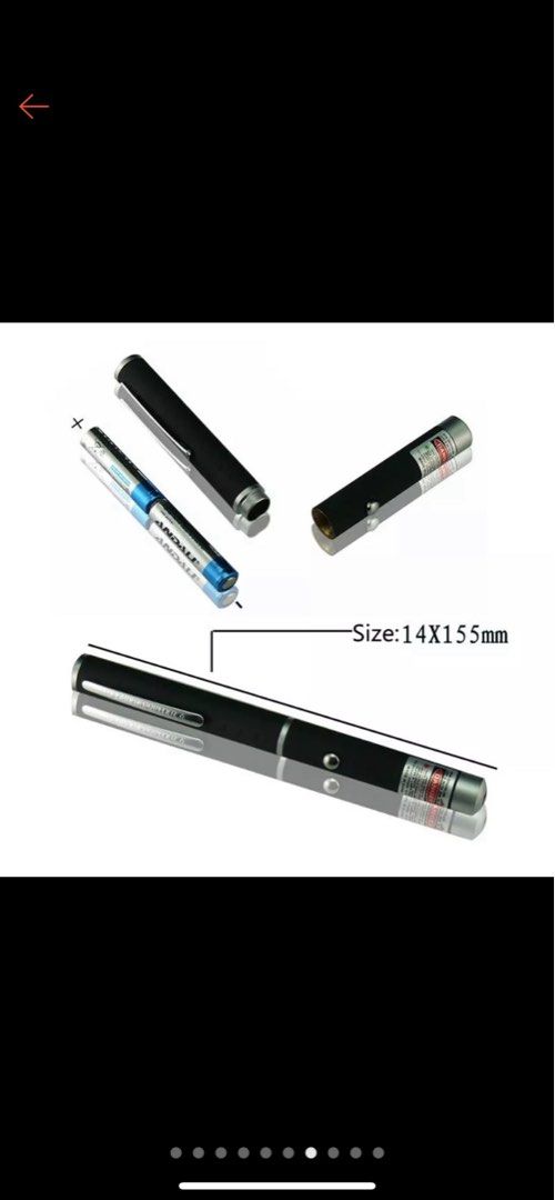 Laser pointer (Category: Stationery & School Supplies) located in Singapore. Submitted by royaltree.6bedda (Listing ID 1316497269, Image 4). Description: Selling brand new laser pointer Have green red purple Can check first before purchase .