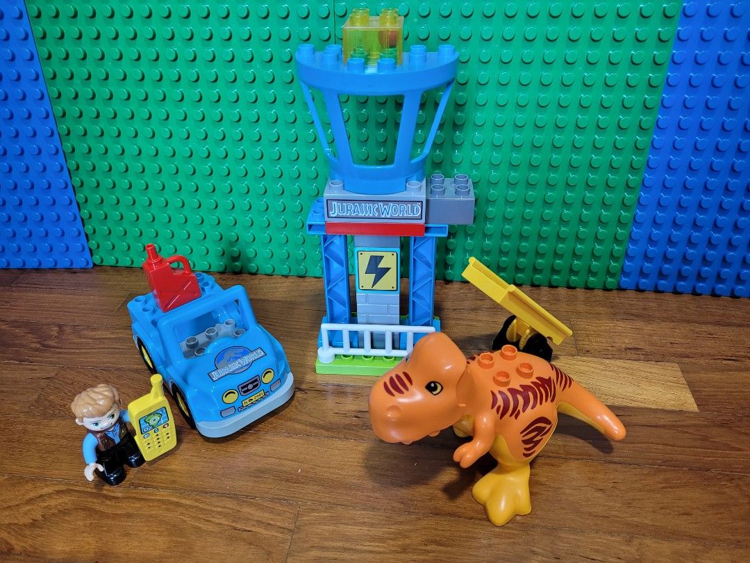 Lego Duplo Jurassic World T Rex Tower set 10880 Hobbies Toys Toys Games on Carousell
