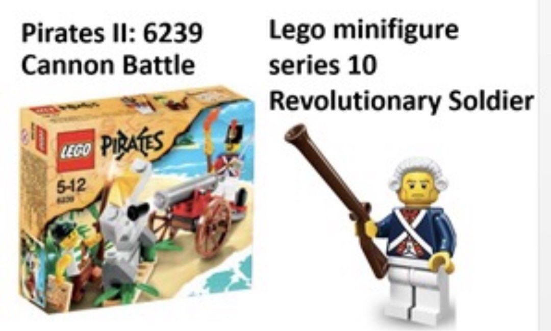フィギュア Lego Pirates 6239 & Lego mini figure series 10 Revolutionary